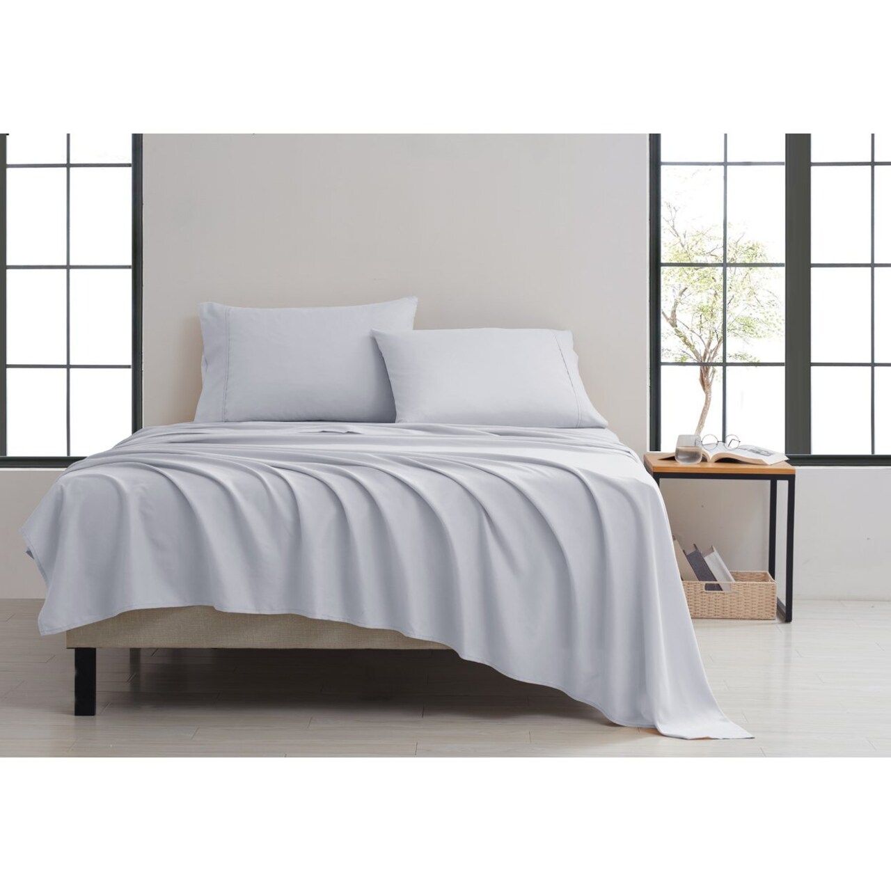 Kathy Ireland Twill Weave Luxury 4-Piece Sheet Set Microfiber Multiple Colors